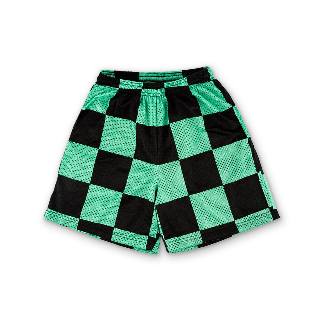 Demon Slayer Plaid Shorts